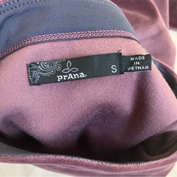 PrAna Phoenix Velour Top Funnel Neck in Raisin Soft Cozy Athleisure Yoga Sz S - Picture 15 of 16